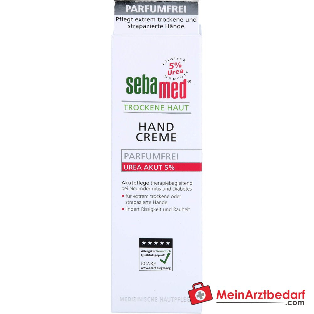 sebamed Trockene Haut Handcreme Urea 5% Parfumfrei, 75 ml.