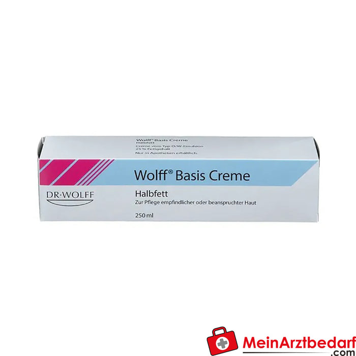 Wolff Basis Creme Halbfett, 250ml