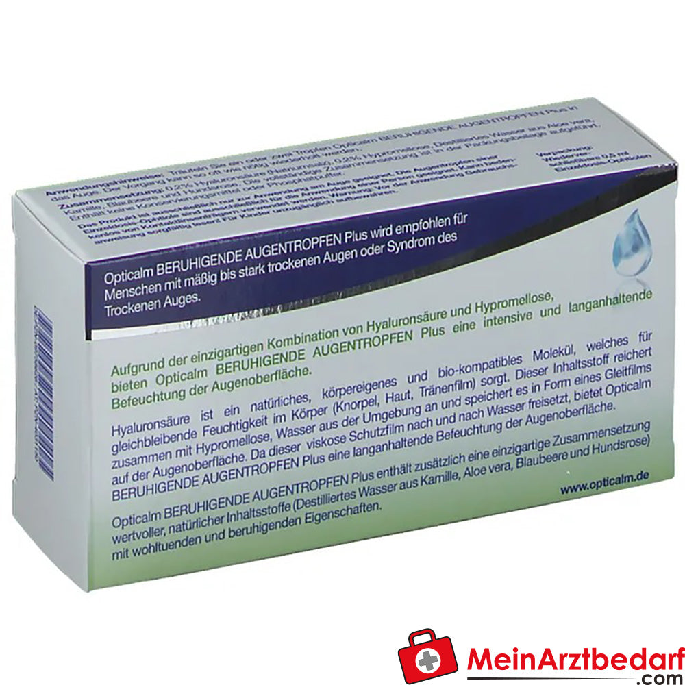 Opticalm beruhigende Augentropfen Plus, 10ml.
