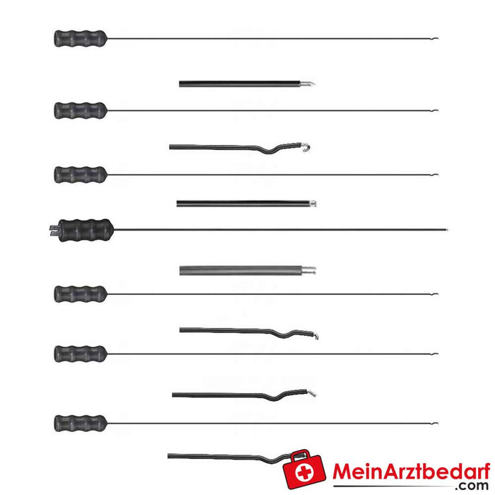 B. Electrodos mono y bipolares Braun Aesculap para ventriculoscopia