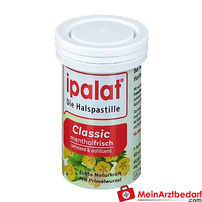 pastilhas para a garganta ipalat® classic, 40 unid.