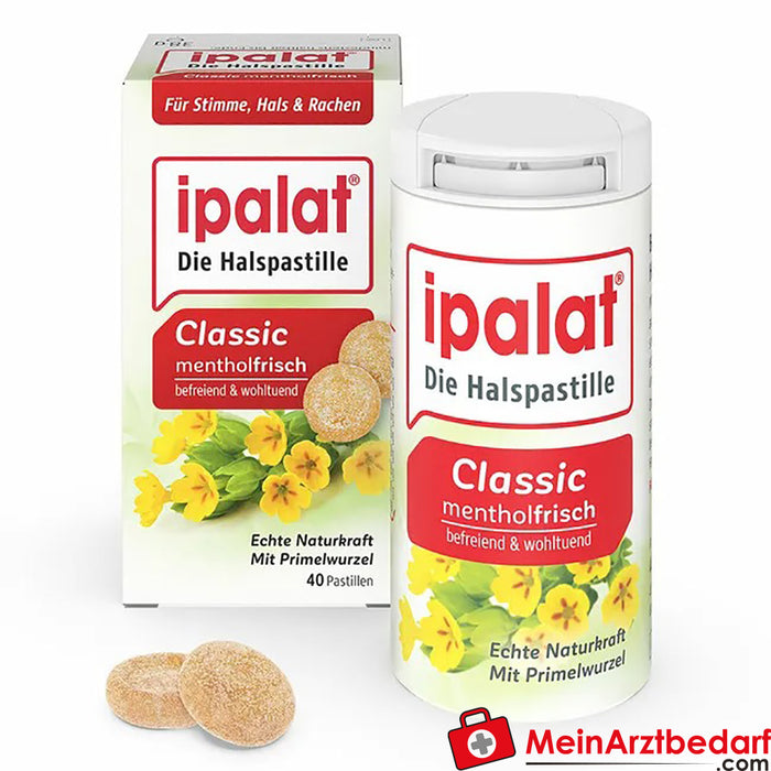 ipalat® boğaz pastilleri klasik, 40 adet.