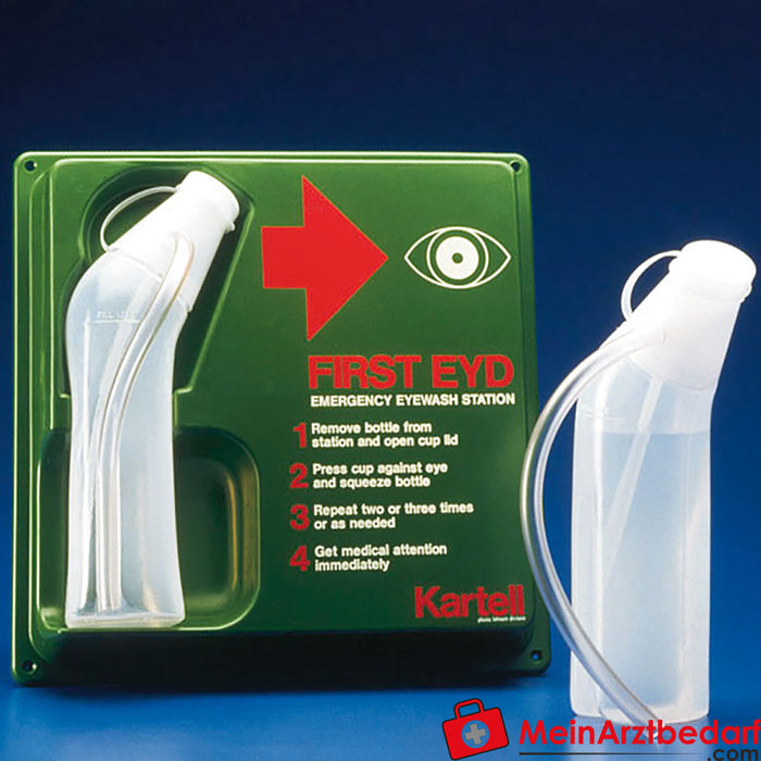 Servoprax first aid eye wash station - with 500 ml bottle