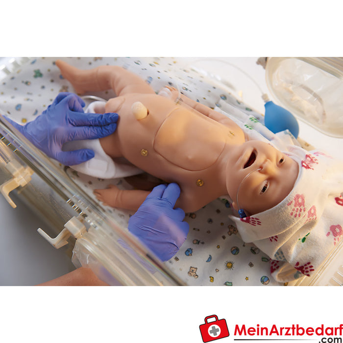 Yenidoğan resüsitasyonu için Erler Zimmer Baby C.H.A.R.L.I.E. simülatörü