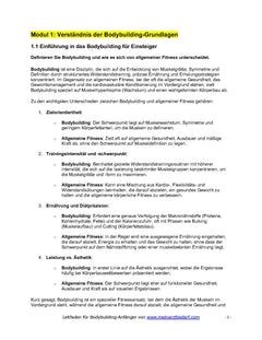 Bodybuilding Beginners Guide - Muskelaufbau -  eBook von Dr. Daniel Pehböck,124 Seiten.