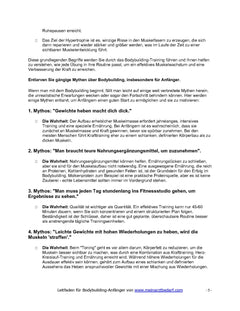 Bodybuilding Beginners Guide - Muskelaufbau -  eBook von Dr. Daniel Pehböck,124 Seiten.