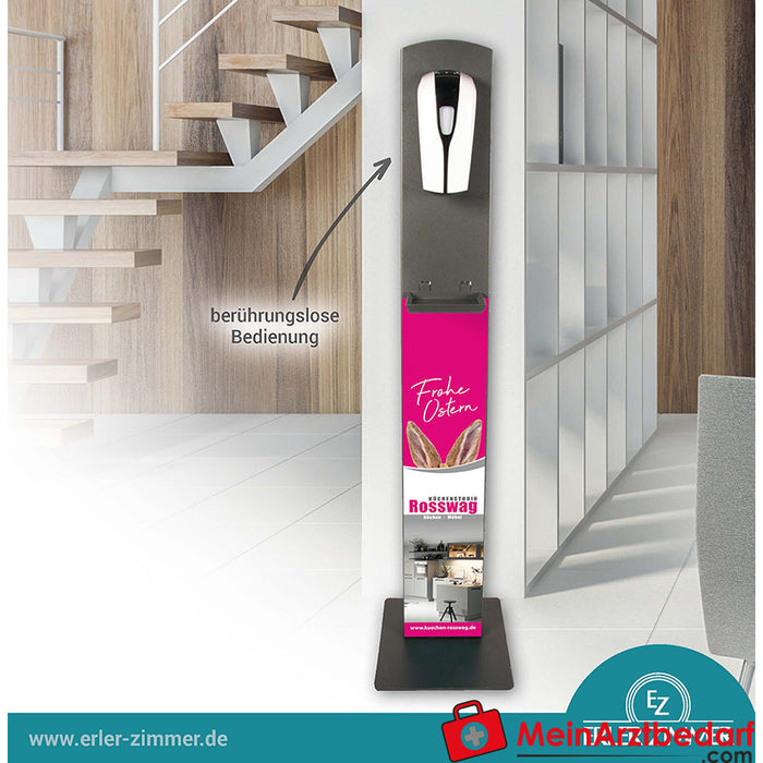 Erler Zimmer Ontsmettingsmiddeldispenser met "Smart Style" klantendesign