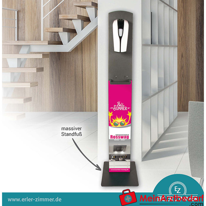 Erler Zimmer Ontsmettingsmiddeldispenser met "Smart Style" klantendesign