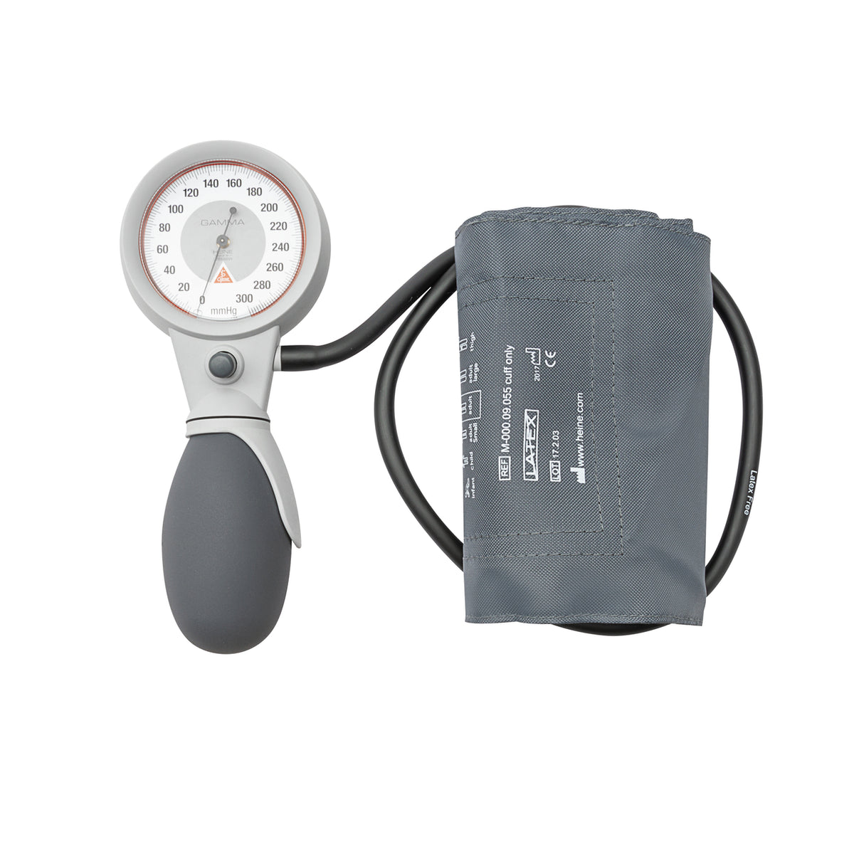 HEINE GAMMA GP tensiomètre anéroïde manomètre 56 mm, brassard 1 tube adulte, sans latex