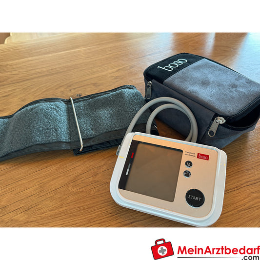 Boso medicus exclusive Blutdruckmessgerät mit zuschaltbarer Sprachausgabe.