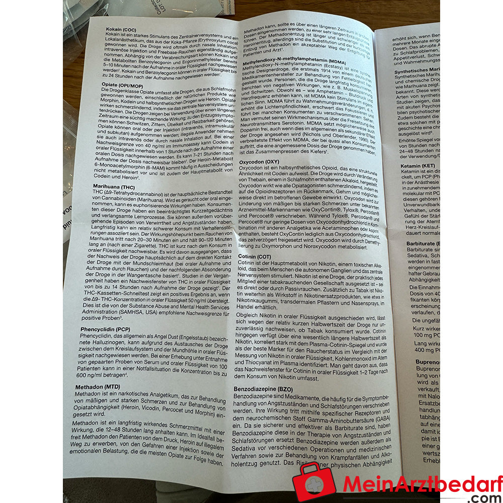 Cleartest 6-fach Drogen-Speicheltest.