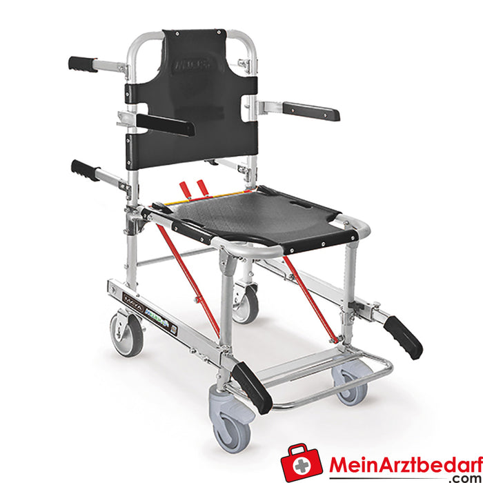 Silla de transporte plegable Servoprax - incl. 3 correas, 10G probado