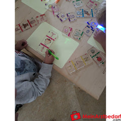 Fix&Foxi Spieltisch aus Holz mit leuchtenden Flächen - Montessori-Tisch by KuWiH.