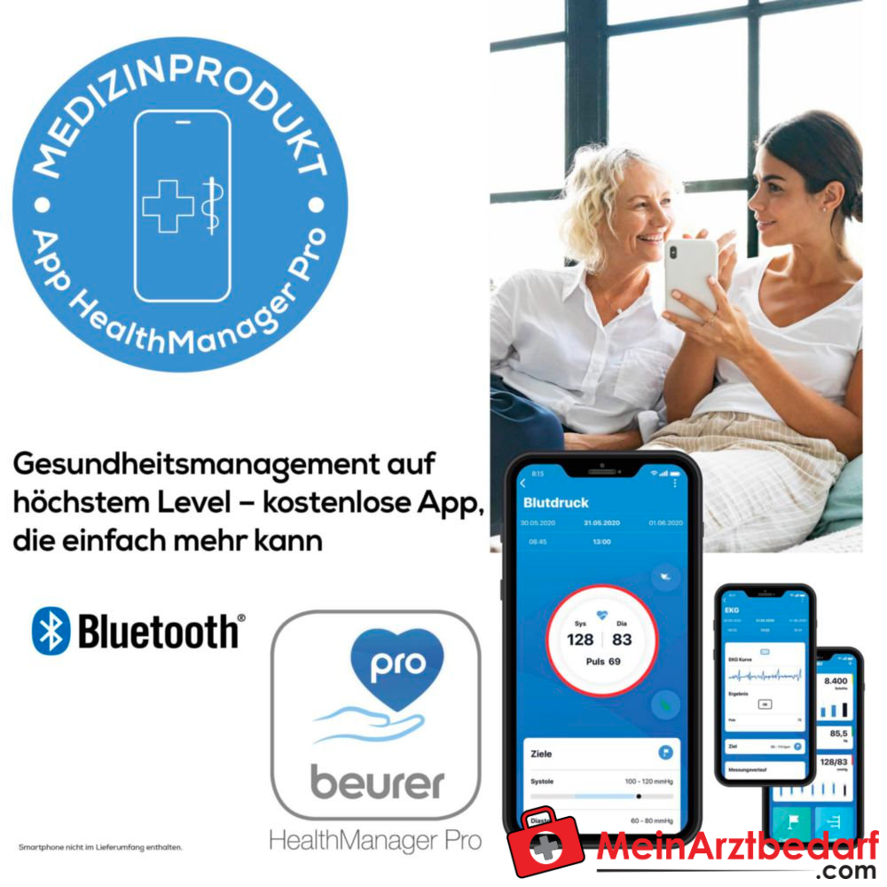 Beurer BM 96 Bovenarm bloeddrukmeter met ECG