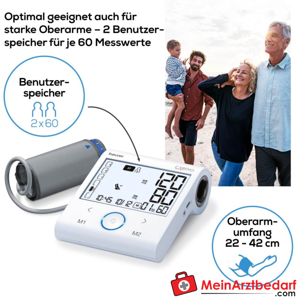 Beurer BM 96 Bovenarm bloeddrukmeter met ECG