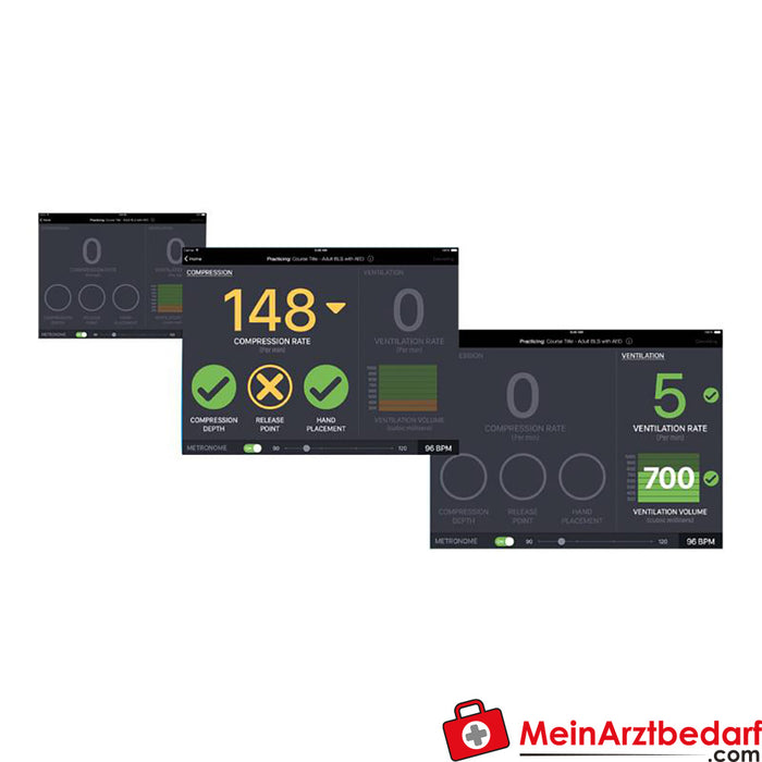 Erler Zimmer CPR Metrix control box for CRISIS and CPARLENE manikins