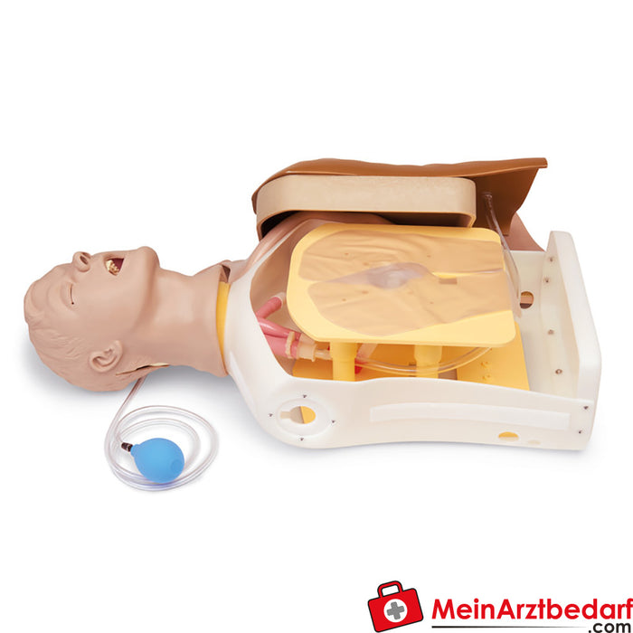 Erler Zimmer Advanced Airway Larry Entrenador para el manejo de las vías respiratorias para adultos Torso