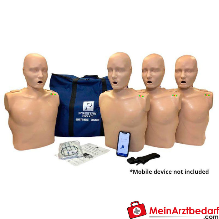 Erler Zimmer Torso CPR Prestan 2000 con applicazione di valutazione, confezione da 4 pz.