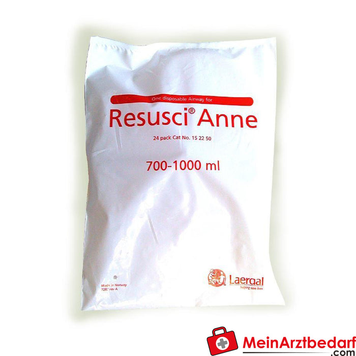Vias respiratórias Laerdal para Resusci Anne First Aid, 24 unidades.