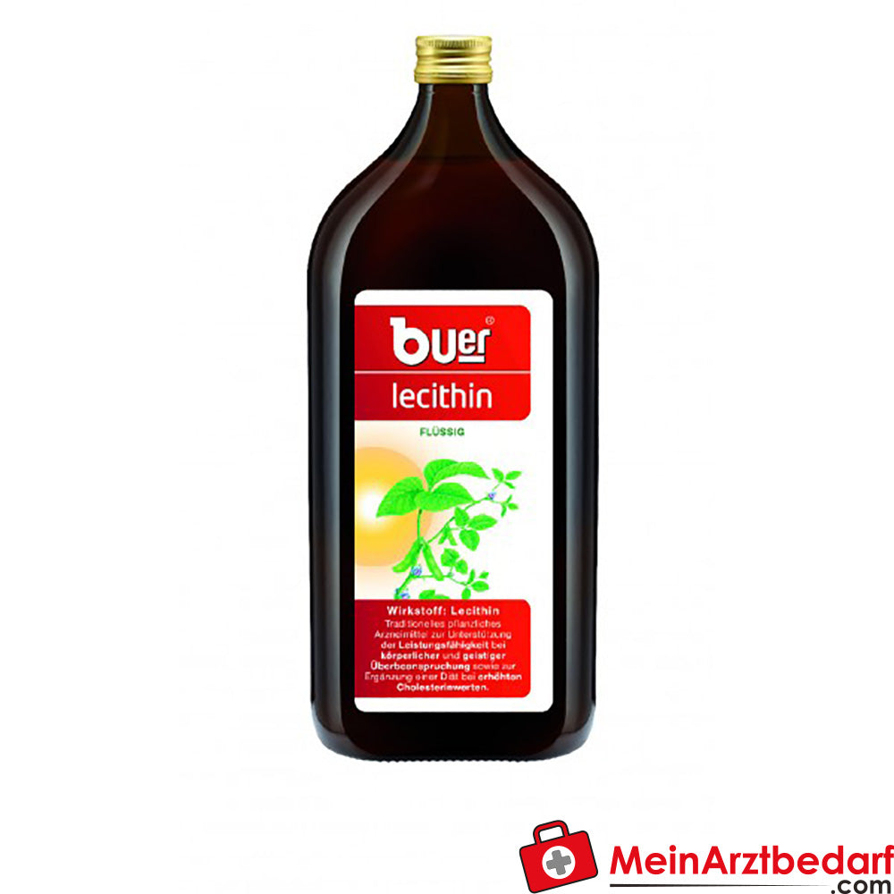 Buer® Lecithin flüssig 500 ml Aufbaupräparat für Körper und Geist.