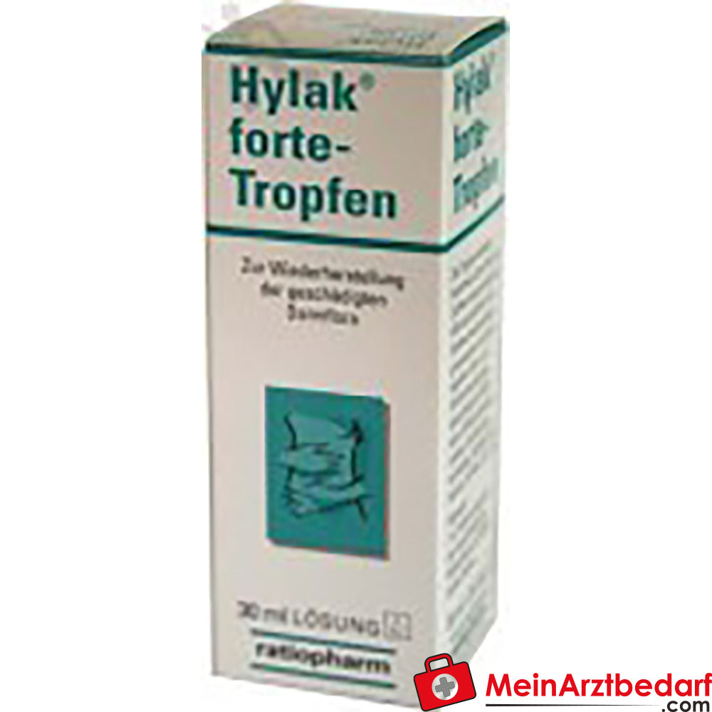 ratiopharm Hylak forte Tropfen 100 ml, unterstützt Darmflora bei Durchfall.