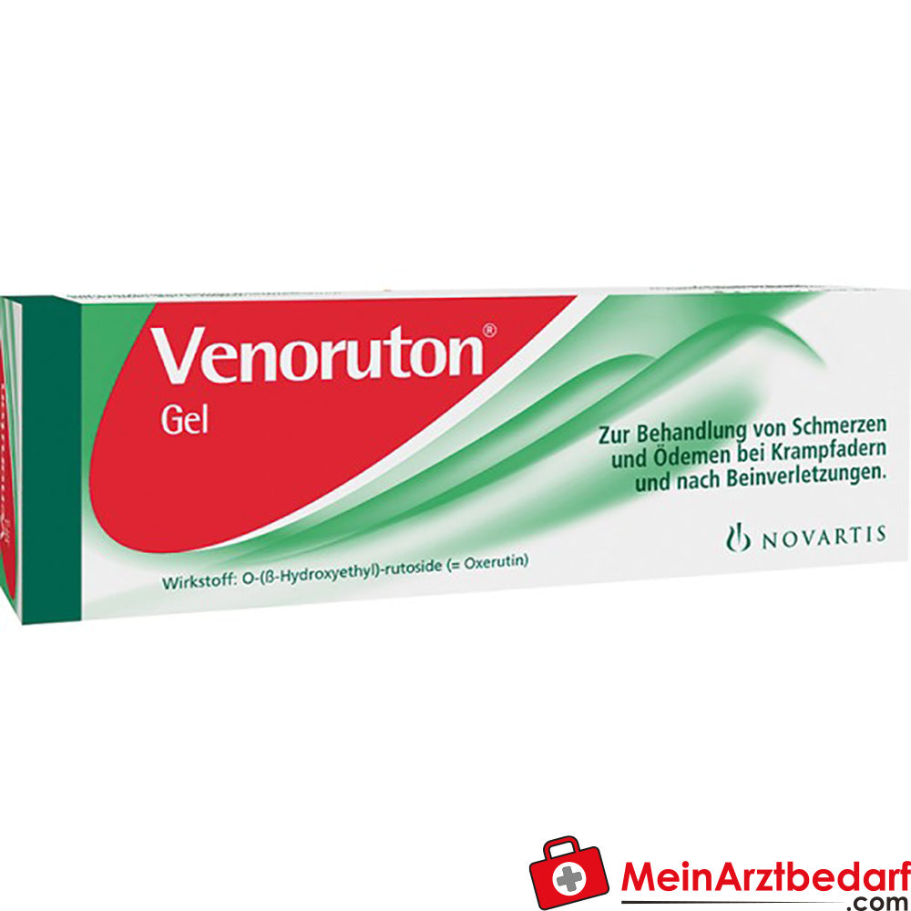 GSK-Gebro Venoruton Gel 100 g Oxerutin, gegen Schmerzen und Ödeme bei chronischer venöser Insuffizienz.