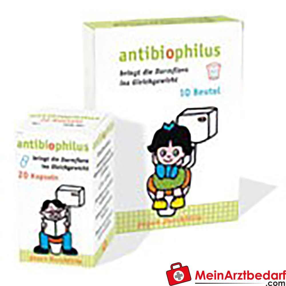 GER01 Antibiophilus Kapseln 50 Stück probiotisches Arzneimittel bei Durchfall.