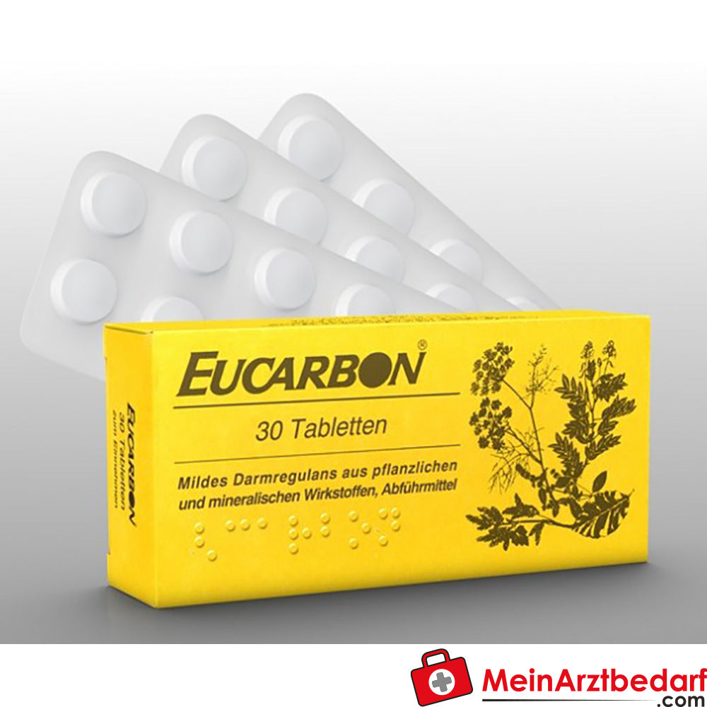 Eucarbon Tabletten 30 St. pflanzliches Abführmittel bei Verstopfung.