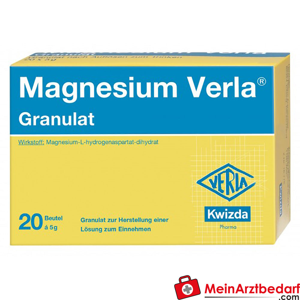 Verla Magnesium Granulat 50 Stk. (5 g) Arzneimittel 5 mmol Magnesium.