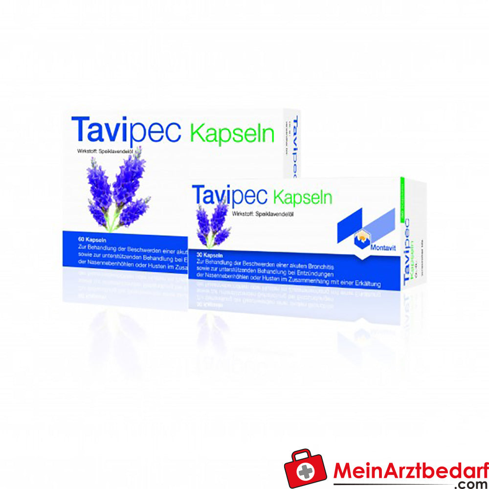 Montavit Tavipec 30 Kapseln pflanzliches schleimlösendes Hustenmittel