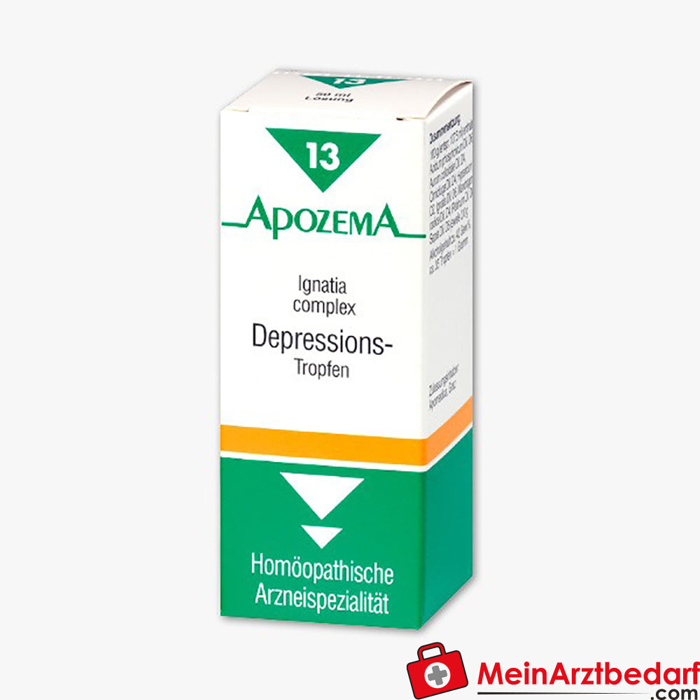 Apozema Depressions-Tropfen Nr.13 Homöopathie 50 ml bei Melancholie.