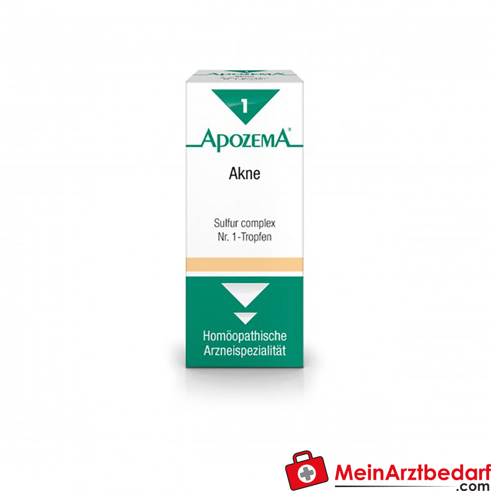 Apozema Akne-Tropfen Nr.1 50 ml Homöopathisches Arzneimittel bei Akne.