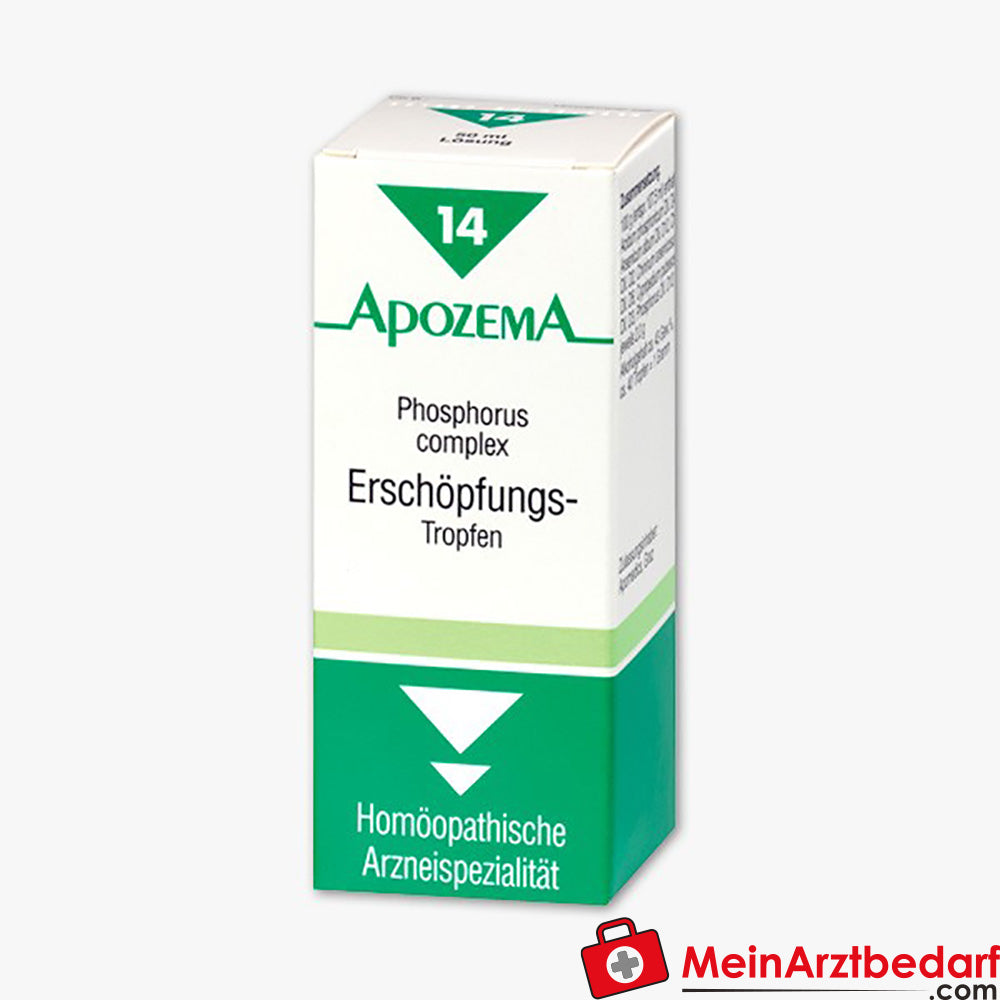 Apozema Erschöpfungs-Tropfen Nr.14 50 ml Homöopathisches Arzneimittel.