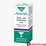 Apozema Schlaf- und Durchschlaf-Tropfen Nr.27 50 ml, homöopathisch bei Ein- und Durchschlafstörungen.
