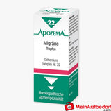 Apozema Migräne-Tropfen Nr.22 homöopathisches Arzneimittel 50 ml bei migräneähnlichen Schmerzen.