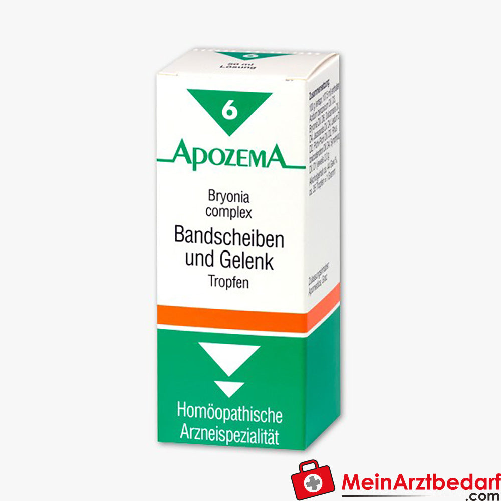 Apozema Bandscheiben- und Gelenk-Tropfen 50 ml homöopathisch bei Rücken- und Gelenkschmerzen.