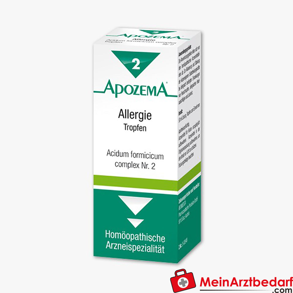 Apozema Allergie-Tropfen Nr.2 50 ml homöopathisches Arzneimittel bei Heuschnupfen und Juckreiz.