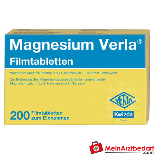 Verla Magnesium Filmomhulde Tabletten 100 Capsules, 60 mg elementair magnesium