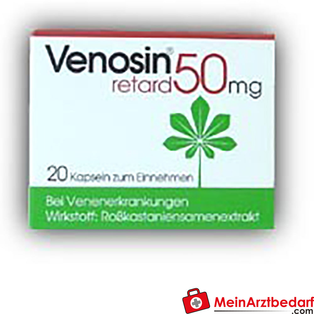 02KLI Venosin retard 50 mg Kapseln – Rosskastaniensamenextrakt (Aescin), 20 Stück