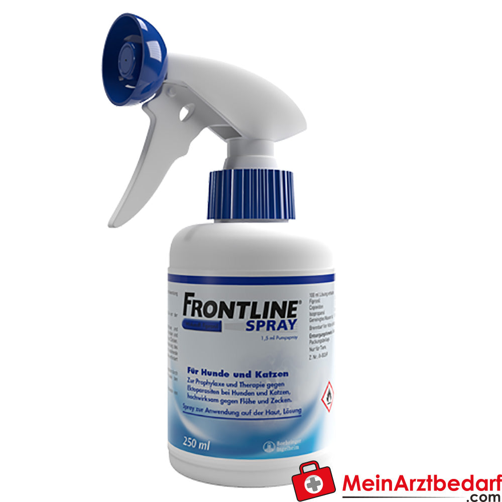 Frontline Spray 250 ml Fipronil przeciw pchłom, kleszczom i wszom dla psów i kotów