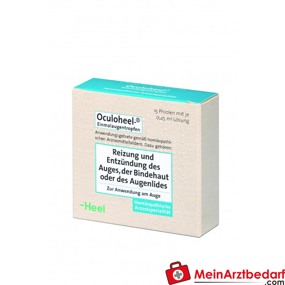 Oculoheel Einmal-Augentropfen 15 Stück, homöopathisch bei gereizten Augen und Bindehaut-/Lidentzündung, ab 6 Jahren