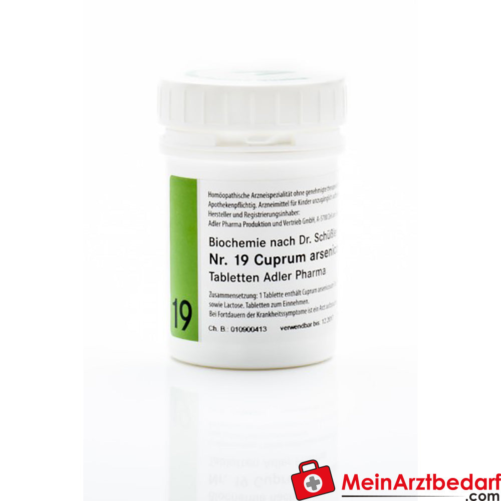 Adler Pharma Sel de Schüssler No.19 Cuprum arsenicosum D12 comprimés 250 g