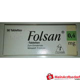 01TEO Folsan Acide Folique comprimés 0,4 mg, 50 pcs. pour femmes enceintes - Prévention du tube neural