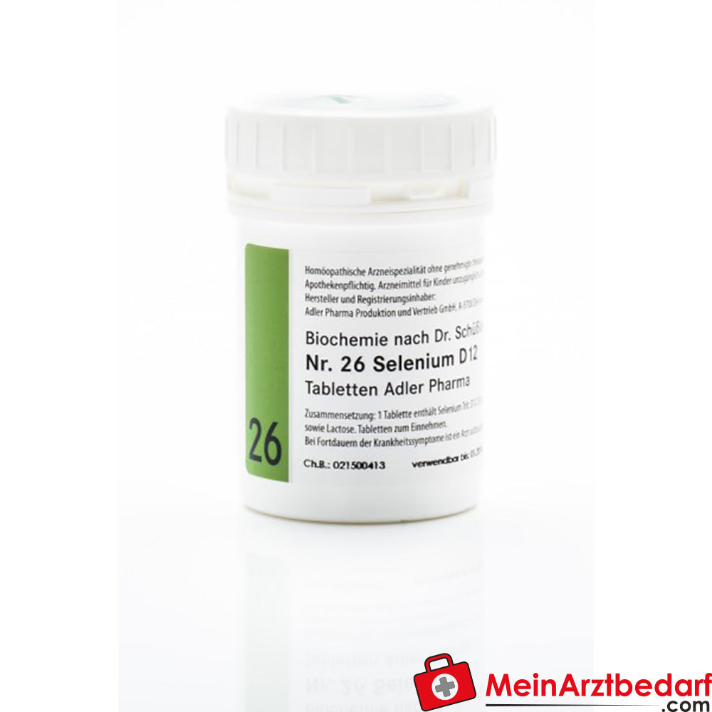 Adler Pharma Sel de Schüssler No 26 Sélénium D12 comprimés 500 g