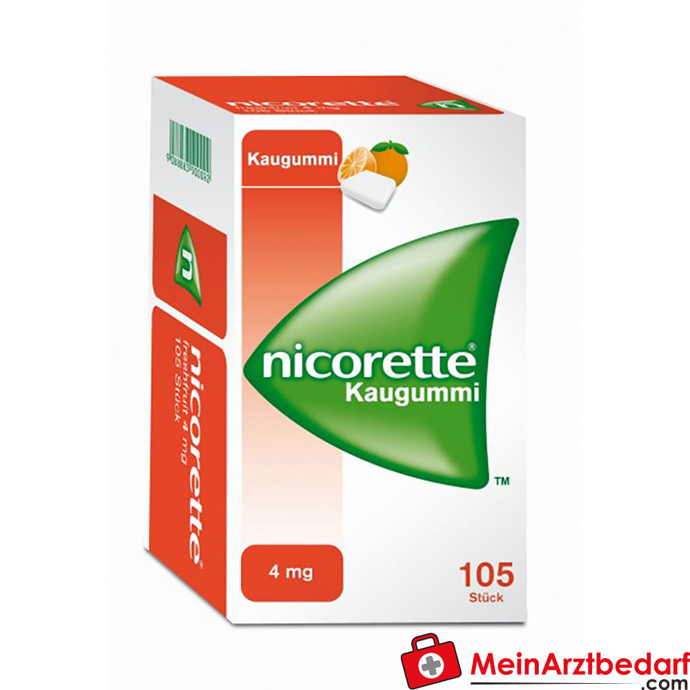 Nicorette Kaugummi 4 mg Freshfruit 105 Stück Rauchentwöhnung