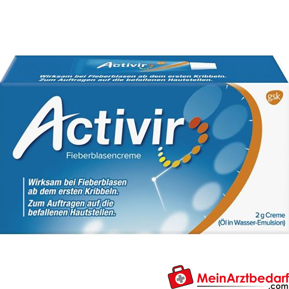 Activir Fieberblasencreme 2 g (Aciclovir 5%)