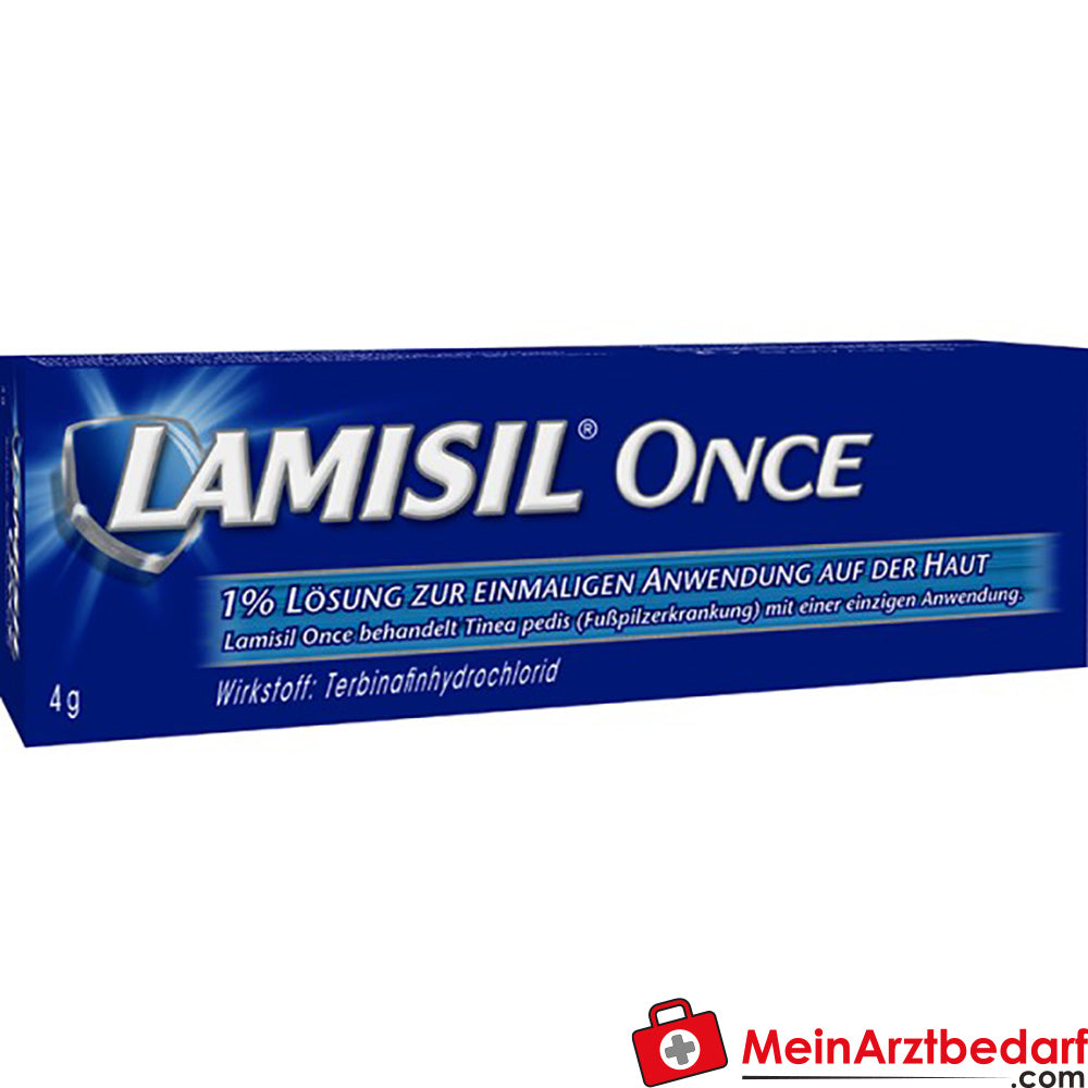 GSK-Gebro Lamisil Once 1% oplossing 4 g eenmalig gebruik tegen voetschimmel