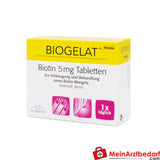 Biogelat Biotin 5 mg, 40 Tabletten Arzneimittel für Haare und Nägel
