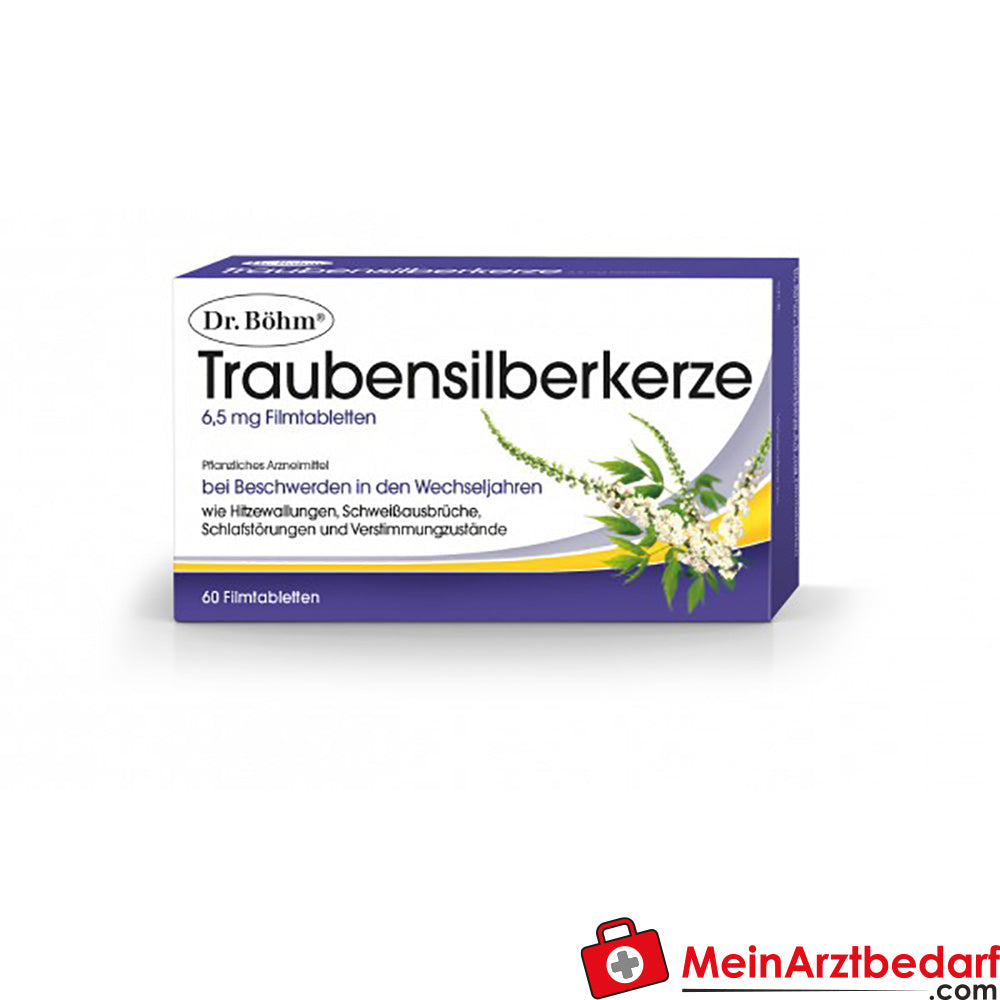Dr Böhm Cohosh nero 6,5 mg compresse rivestite con film 60 capsule per i sintomi della menopausa