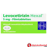 Hexal Levocetirizine 5 mg Comprimés pelliculés 10 pièces Antiallergique